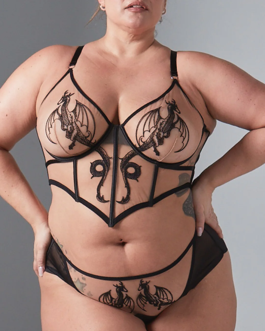 Dracona Bodice - Available in Multiple Nudes - FINAL SALE - Image 3