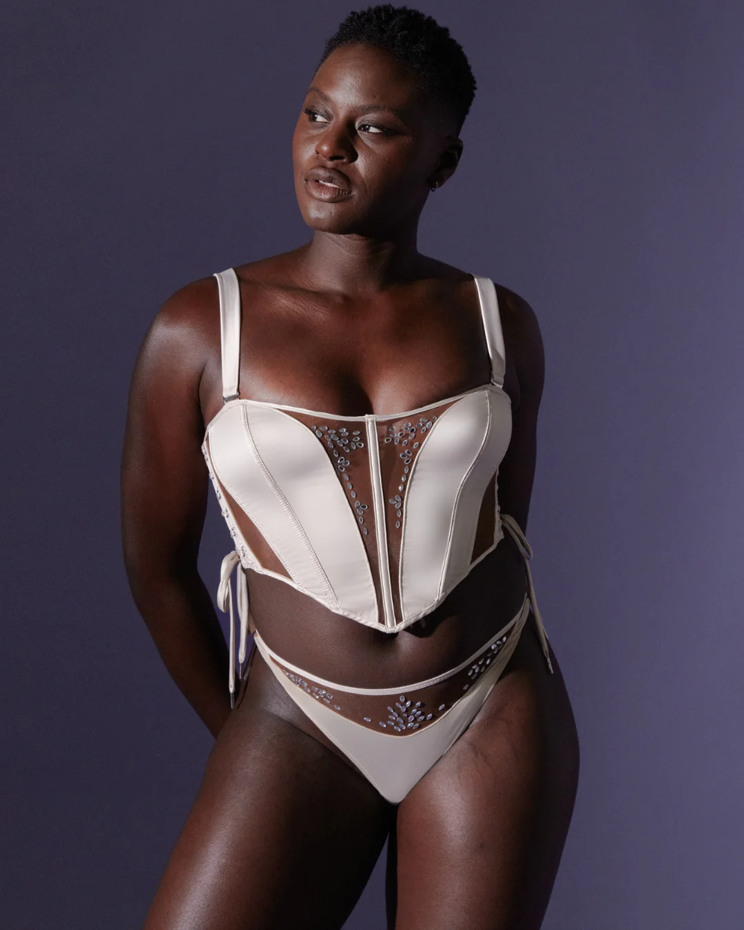 Dripping in Jewels Corset - Available in Multiple Nudes - FINAL SALE - Image 3