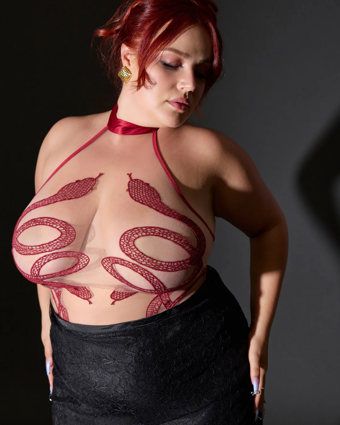Medusa Bodysuit - Oxblood - Available in Multiple Nudes - Image 5