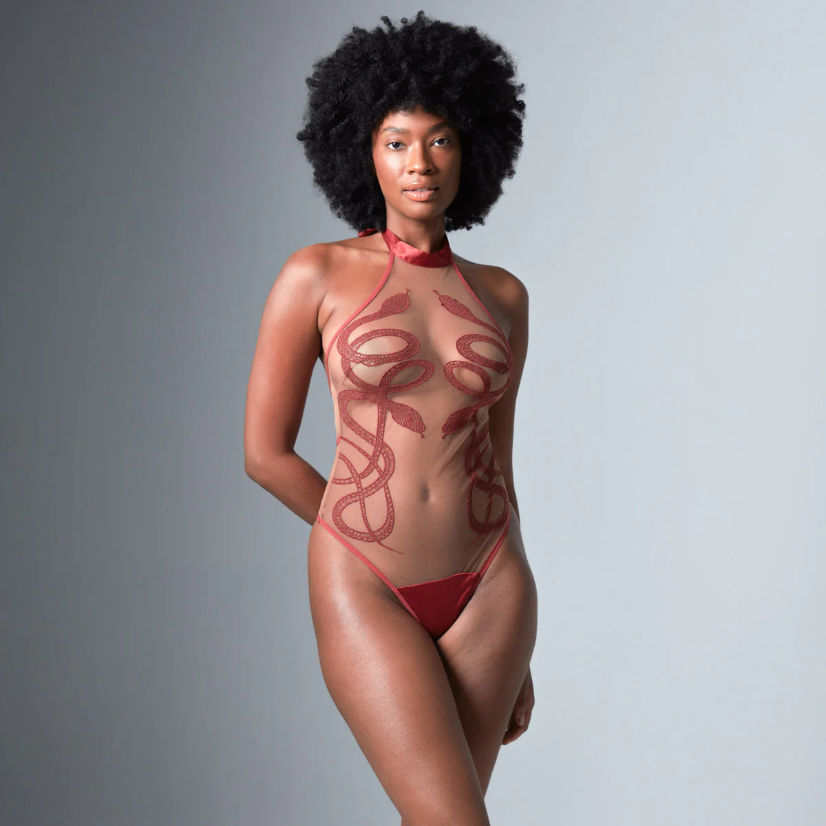 Medusa Bodysuit - Oxblood - Available in Multiple Nudes - Image 8