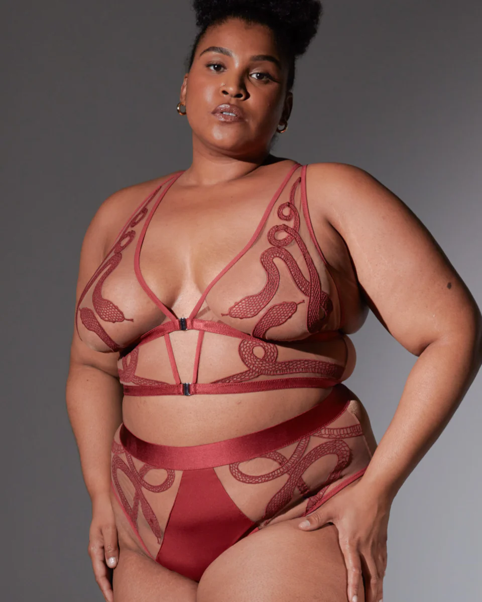 Medusa Bralette - Oxblood - Available in Multiple Nudes