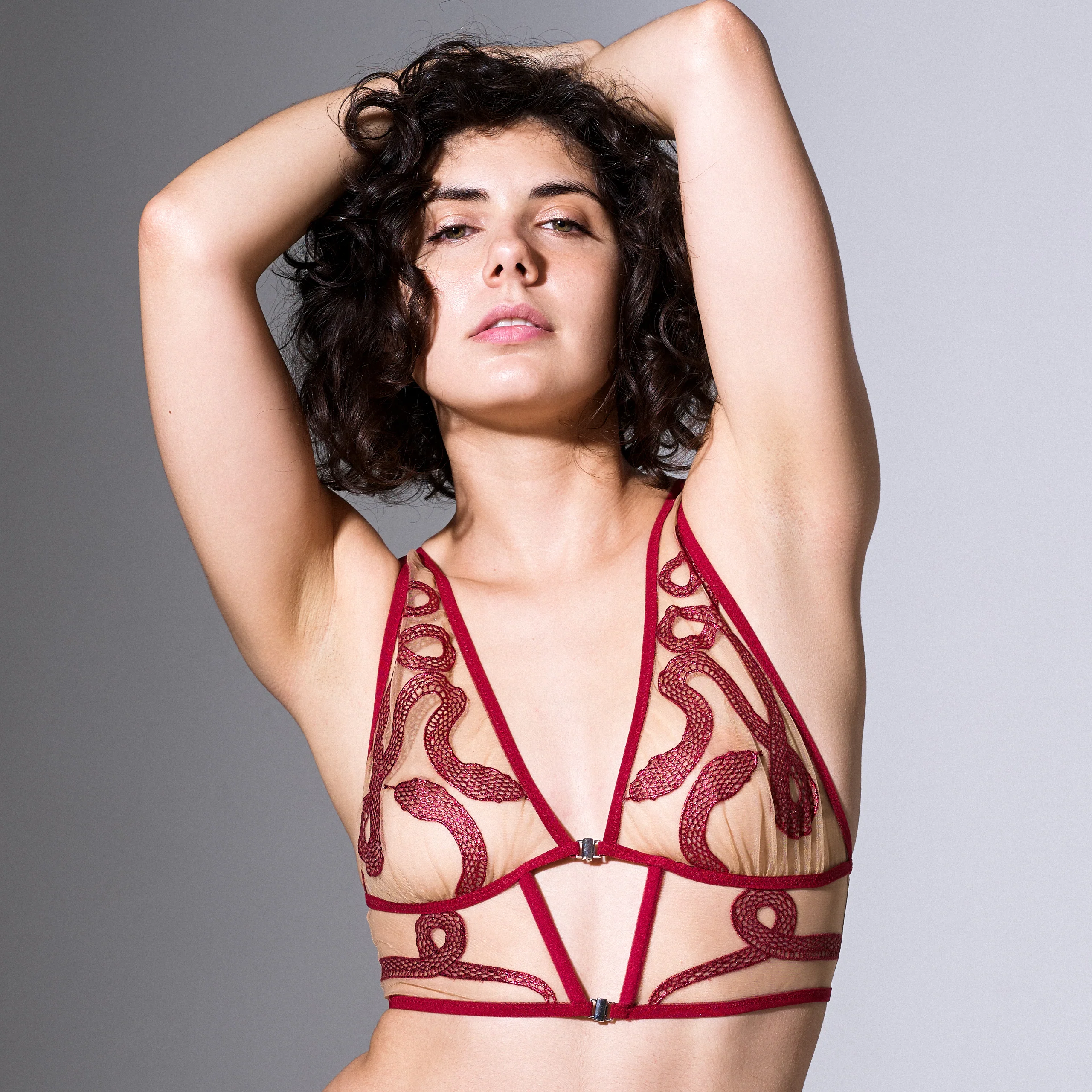 Medusa Bralette - Oxblood - Available in Multiple Nudes - Image 2