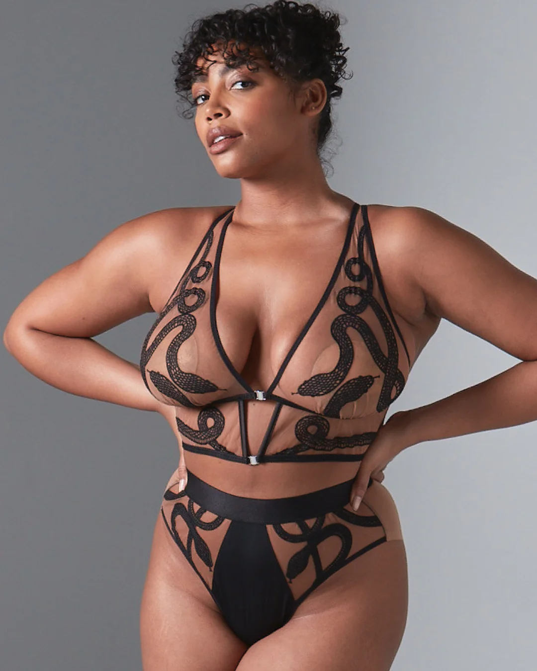 Medusa High-Waisted Bikini - Available in Multiple Nudes - Image 4