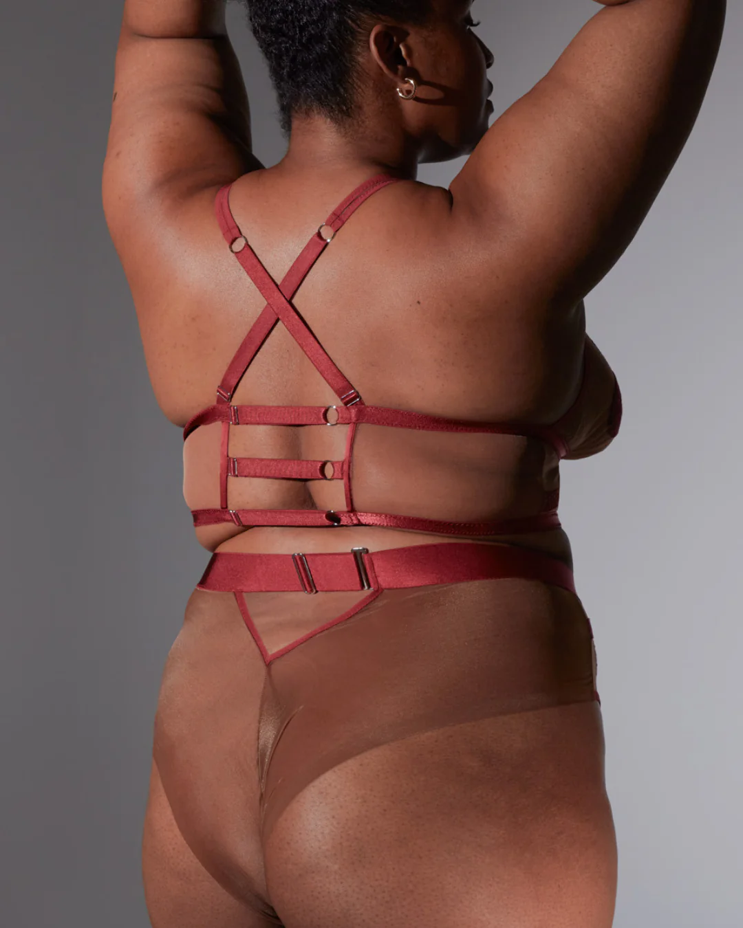 Medusa Bralette - Oxblood - Available in Multiple Nudes - Image 4
